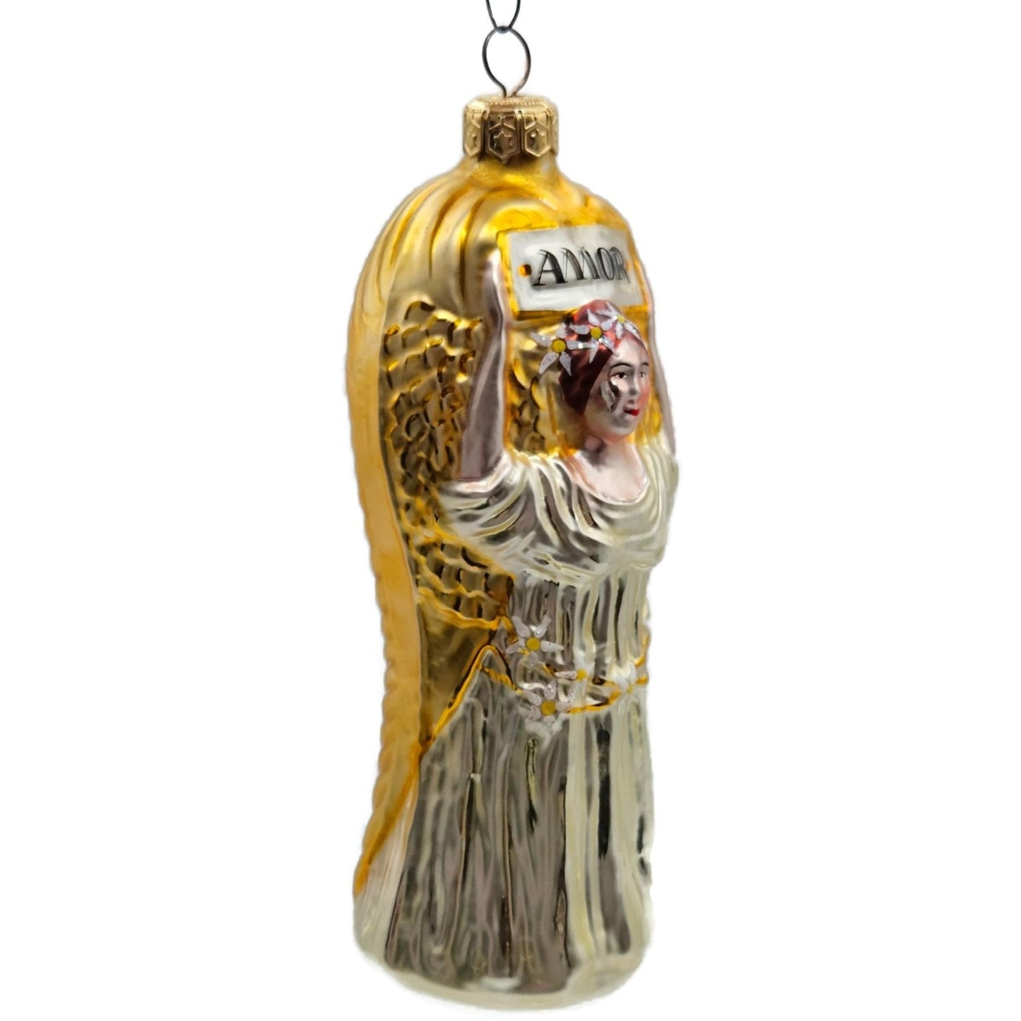 Patricia Breen Amor Angel Pearl Dress Gold Wings Christmas Tree Ornament Museum