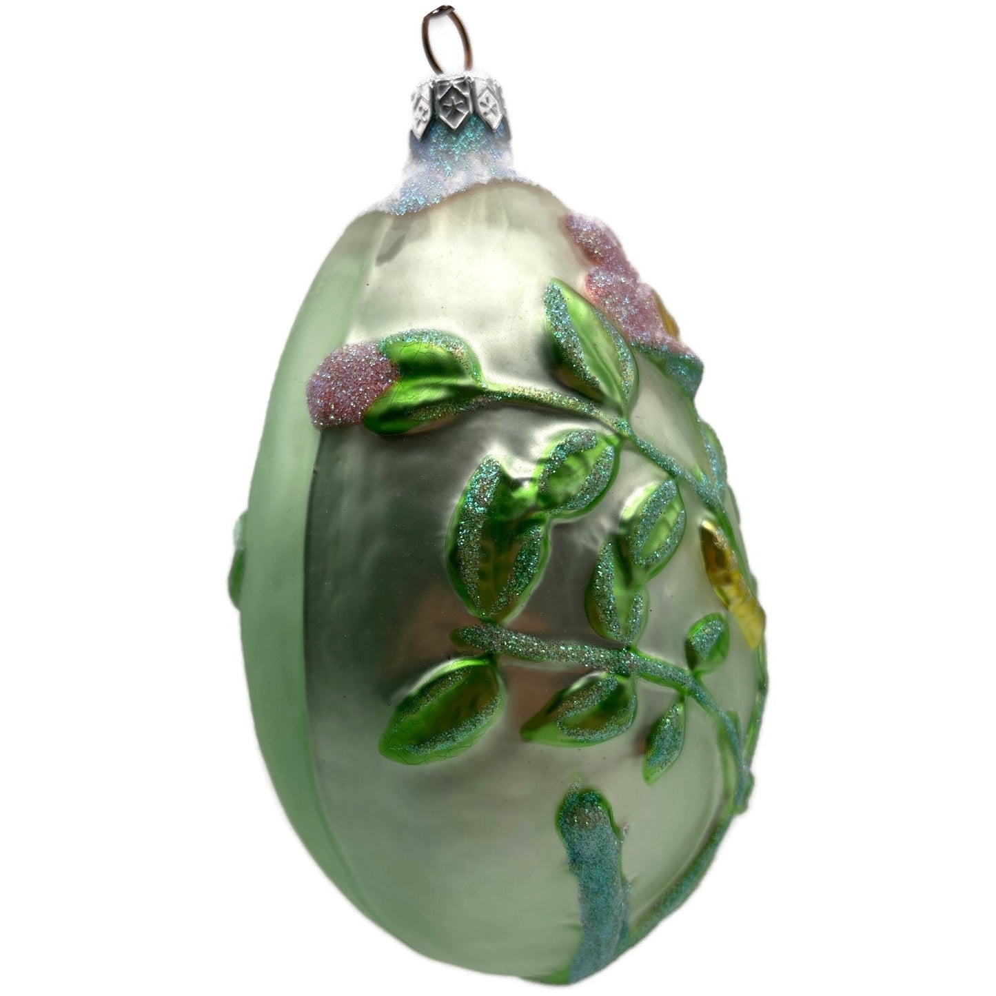 Patricia Breen Chrysalis Egg Green Flowers Easter Spring Christmas Tree Ornament