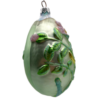 Patricia Breen Chrysalis Egg Green Flowers Easter Spring Christmas Tree Ornament