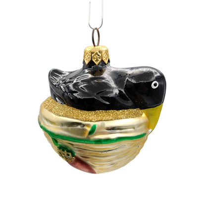 Patricia Breen Nesting Instinct Black Acorns Christmas Holiday Tree Ornament
