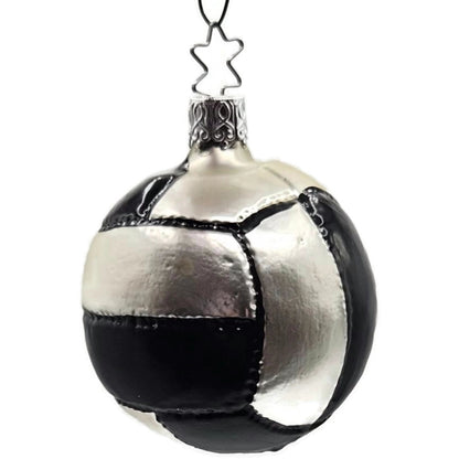 Soccer Football Face Sports Old World Christmas Tree Glass Ornament Inge Glas