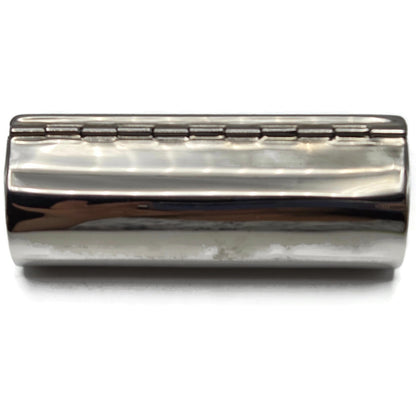 Judith Leiber Lipstick Case Pink Swarovski Crystals Silver Tone with Dust Bag