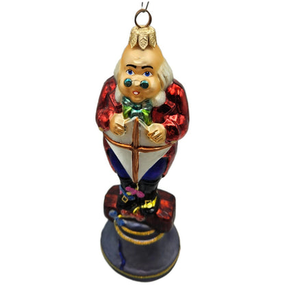 Christopher Radko Philadelphia Story Benjamin Franklin Liberty Bell Ornament