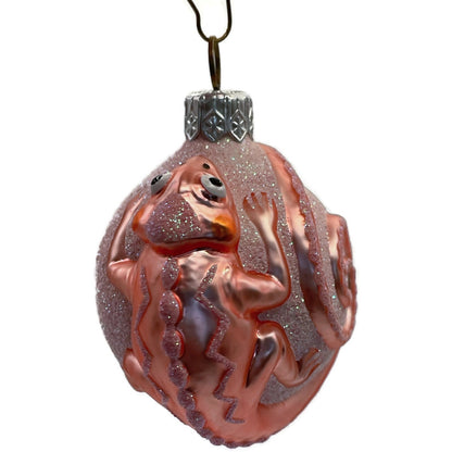 Patricia Breen Ornament Once Again for James Pink Chameleon Christmas Decoration