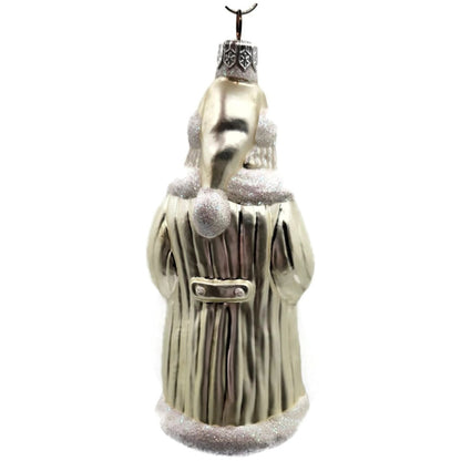 Patricia Breen Snowflake Santa Claus Pearl Glittered Christmas Tree Ornament