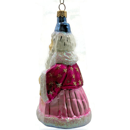 Christopher Radko Incantation Wizard Santa Merlin Pink Christmas Tree Ornament