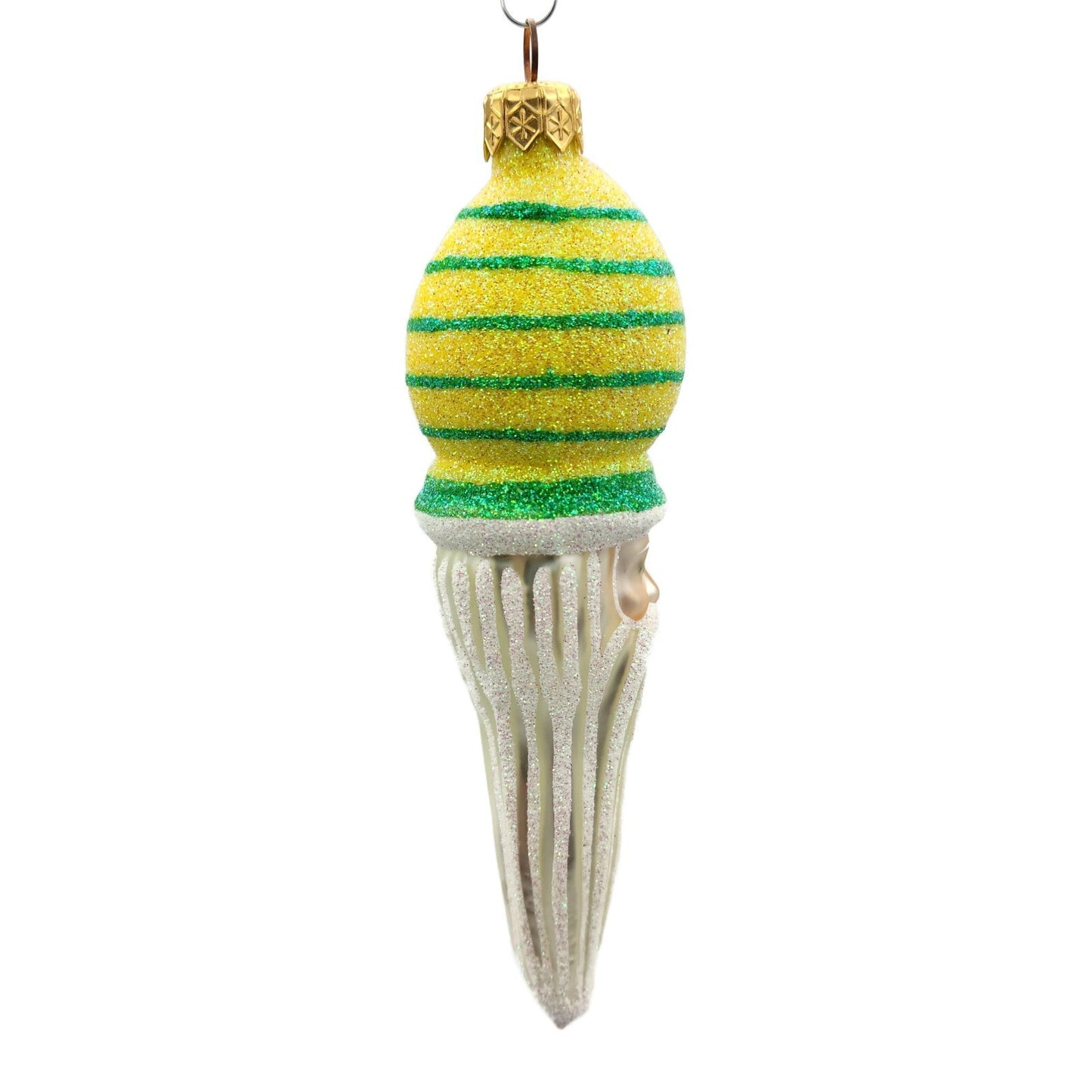 Patricia Breen Miniature Saint Petersburg Santa Striped Christmas Tree Ornament