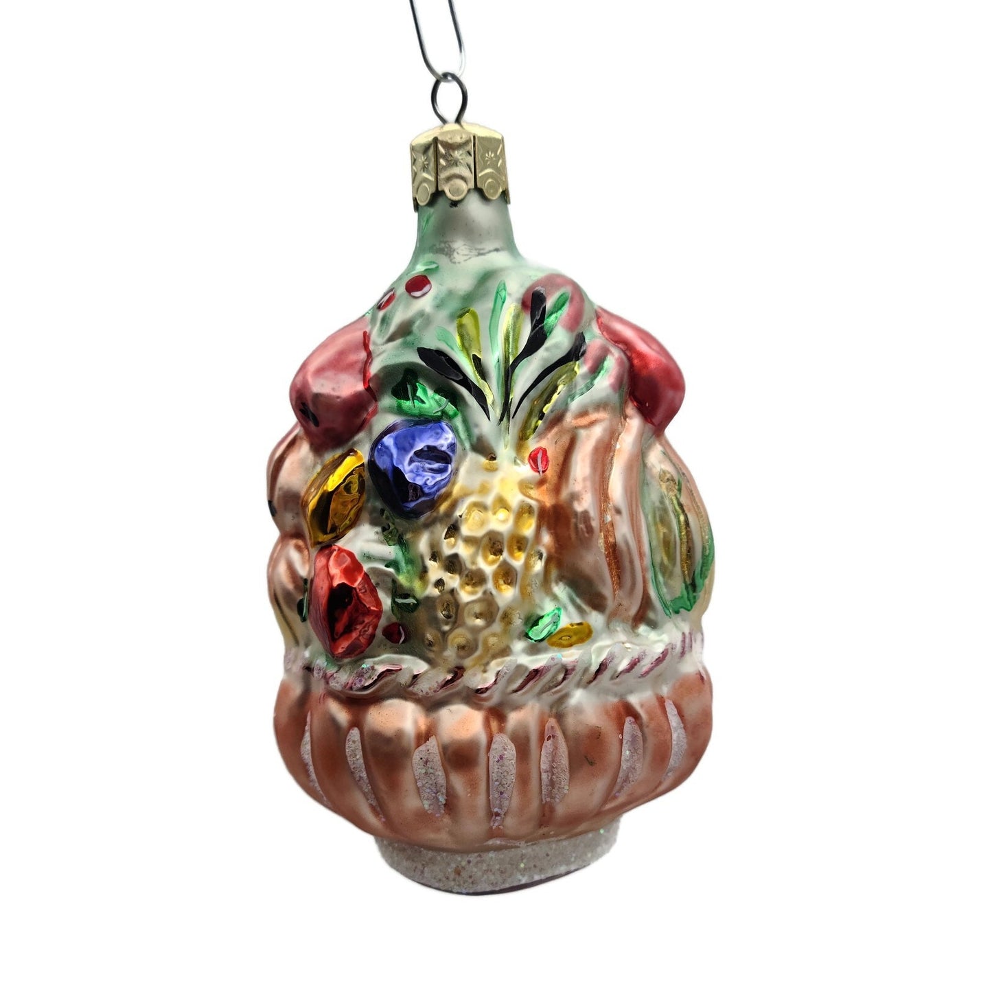 Christopher Radko Harvest Basket Fall Vegetables Fruit Christmas Ornament 94-233