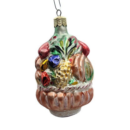 Christopher Radko Harvest Basket Fall Vegetables Fruit Christmas Ornament 94-233