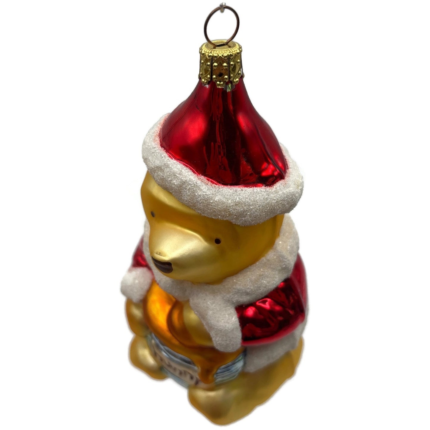 Winnie the Pooh Bear Honey Santa Hat Christmas Ornament Midwest Of Cannon Falls
