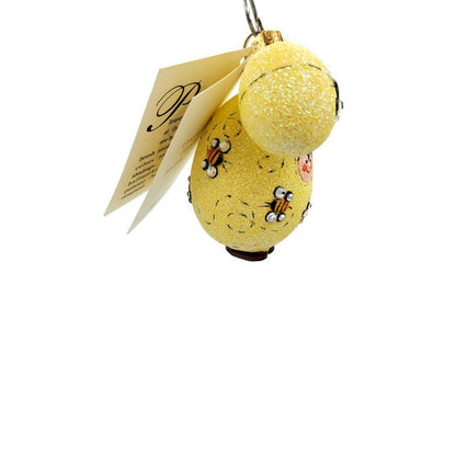 Patricia Breen Easter Egg Masquerade Spring Bees Jeweled Yellow Tree Ornament