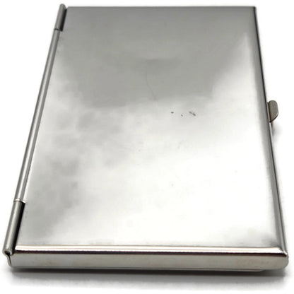 Vintage Judith Leiber Swarovski Crystal Zebra Business Card Holder Silver Tone