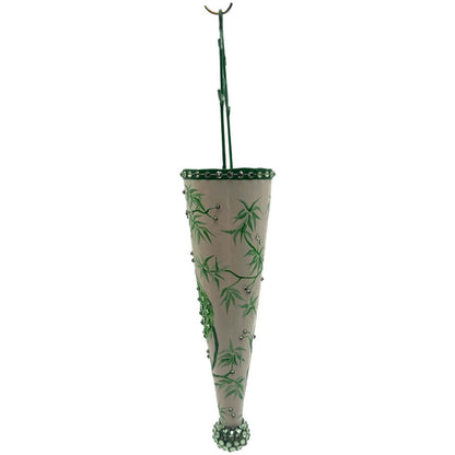 Patricia Breen Pagoda Cornucopia Peacock Chinoiserie Green Christmas Ornament