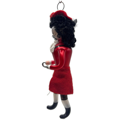 Soffieria De Carlini Captain Hook Italian Red Glass Christmas Tree Ornament