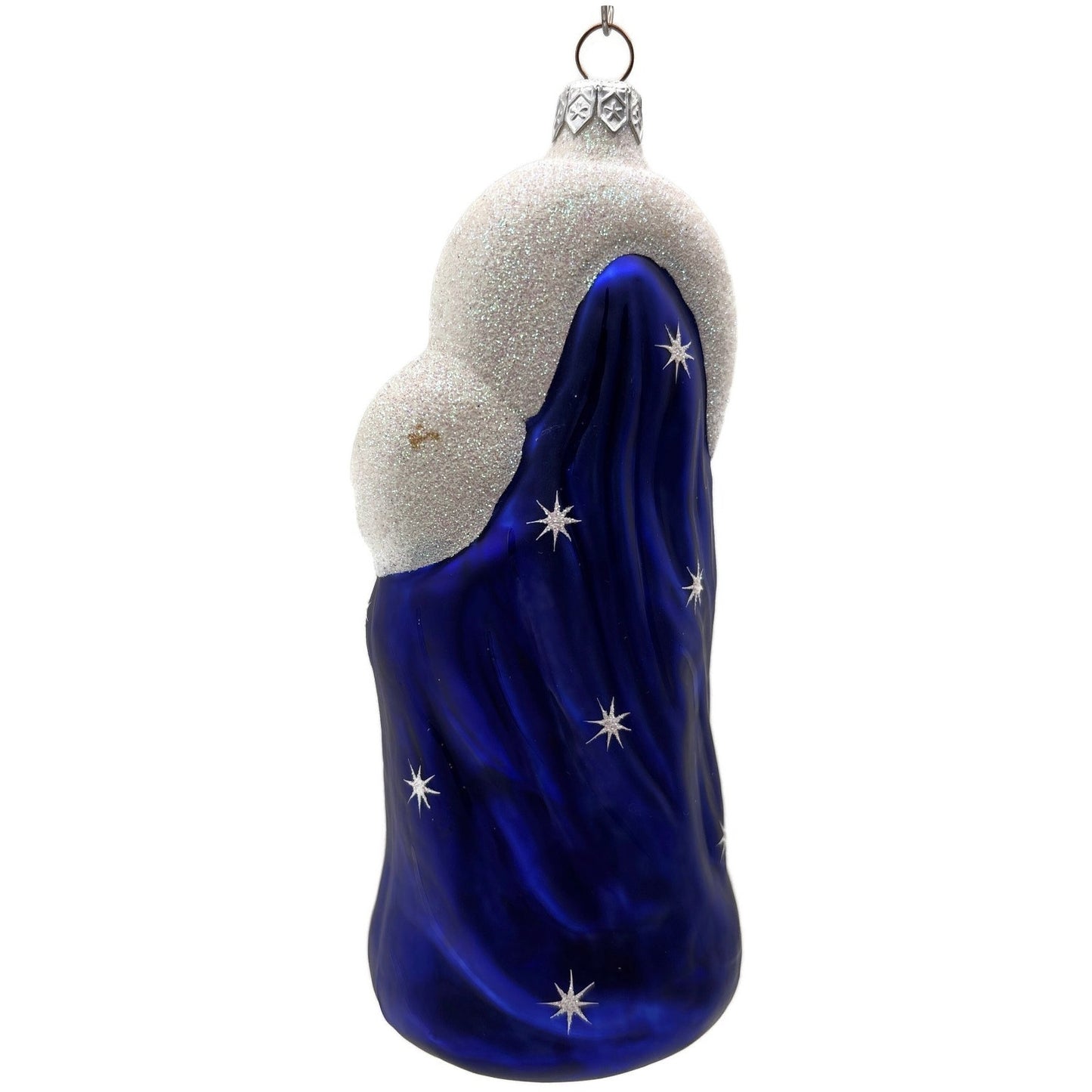 Patricia Breen Madonna of the Sun Cobalt Blue Stars Christmas Tree Ornament