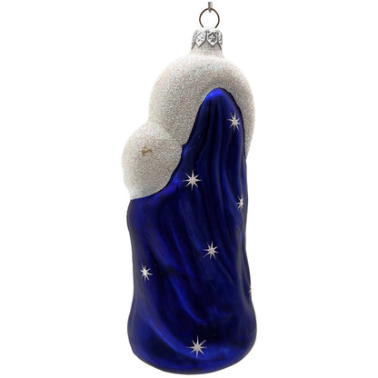 Patricia Breen Madonna of the Sun Cobalt Blue Stars Christmas Tree Ornament