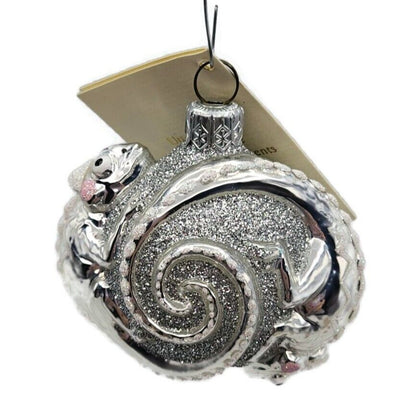 Patricia Breen Once Again for James Silver Chameleon Christmas Tree Ornament