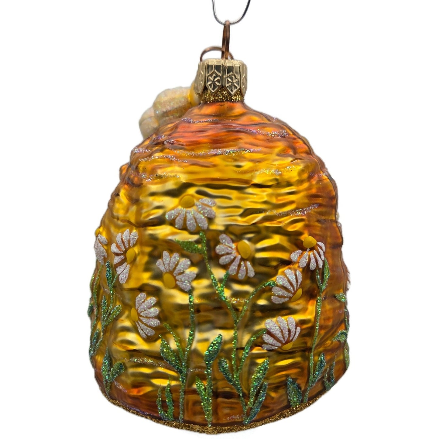 Patricia Breen Devonshire Beeskep Bees Flowers Gold Spring Christmas Ornament