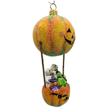 Patricia Breen Sweet Seekers Orange Pumpkin Travel Halloween Tree Ornament