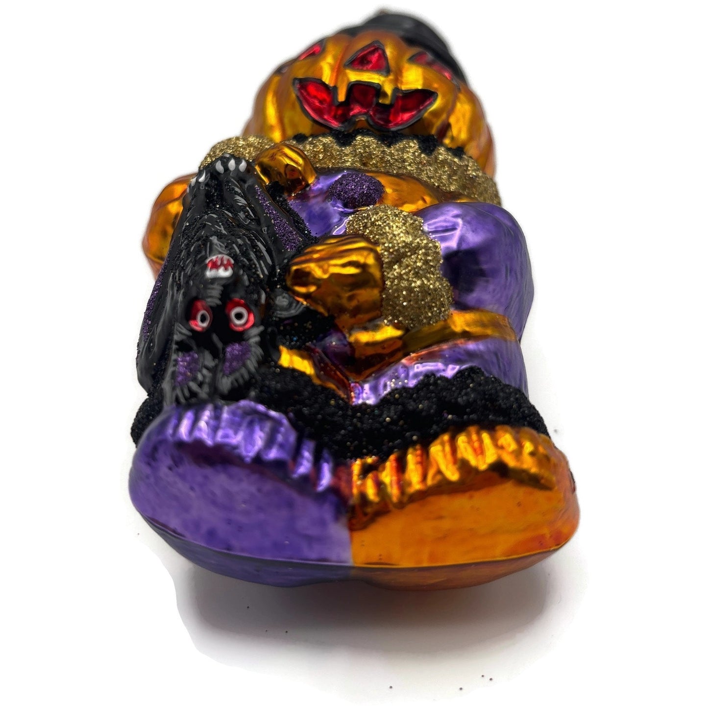 Slavic Treasures Jack's Bat Pumpkin Jack-o-Lantern Halloween Ornament 00-270-A