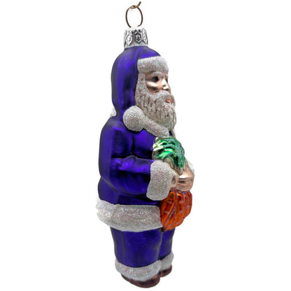Patricia Breen A Snack For Rudolph Purple Glittered Hat Christmas Tree Ornament