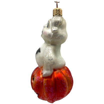Christopher Radko Jack N Spook Ghost Pumpkin Bat Halloween Ornament 99-165-0