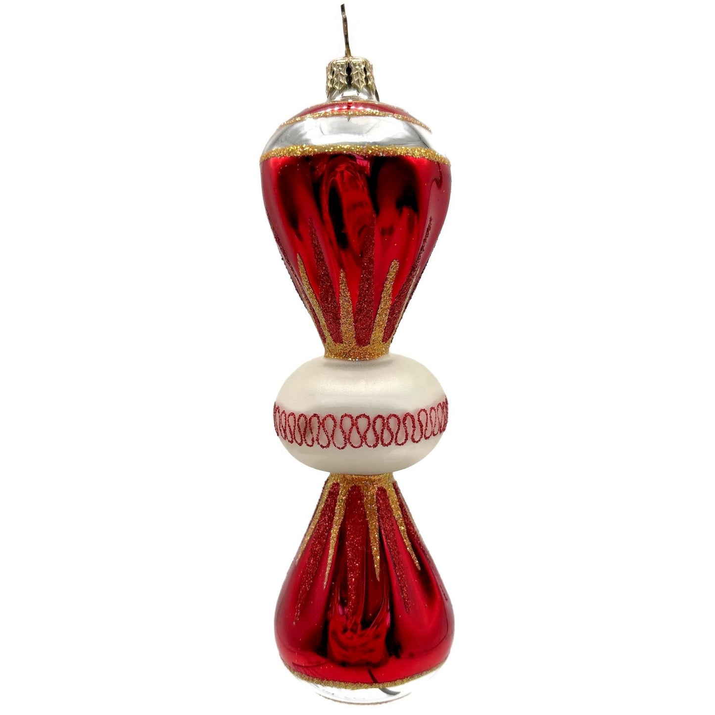 Christopher Radko Fantasia Party Pop Red Christmas Tree Ornament 1010454