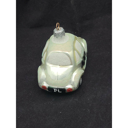 Patricia Breen Little Yellow Taxi Pearl Extra Glitter Christmas Holiday Ornament