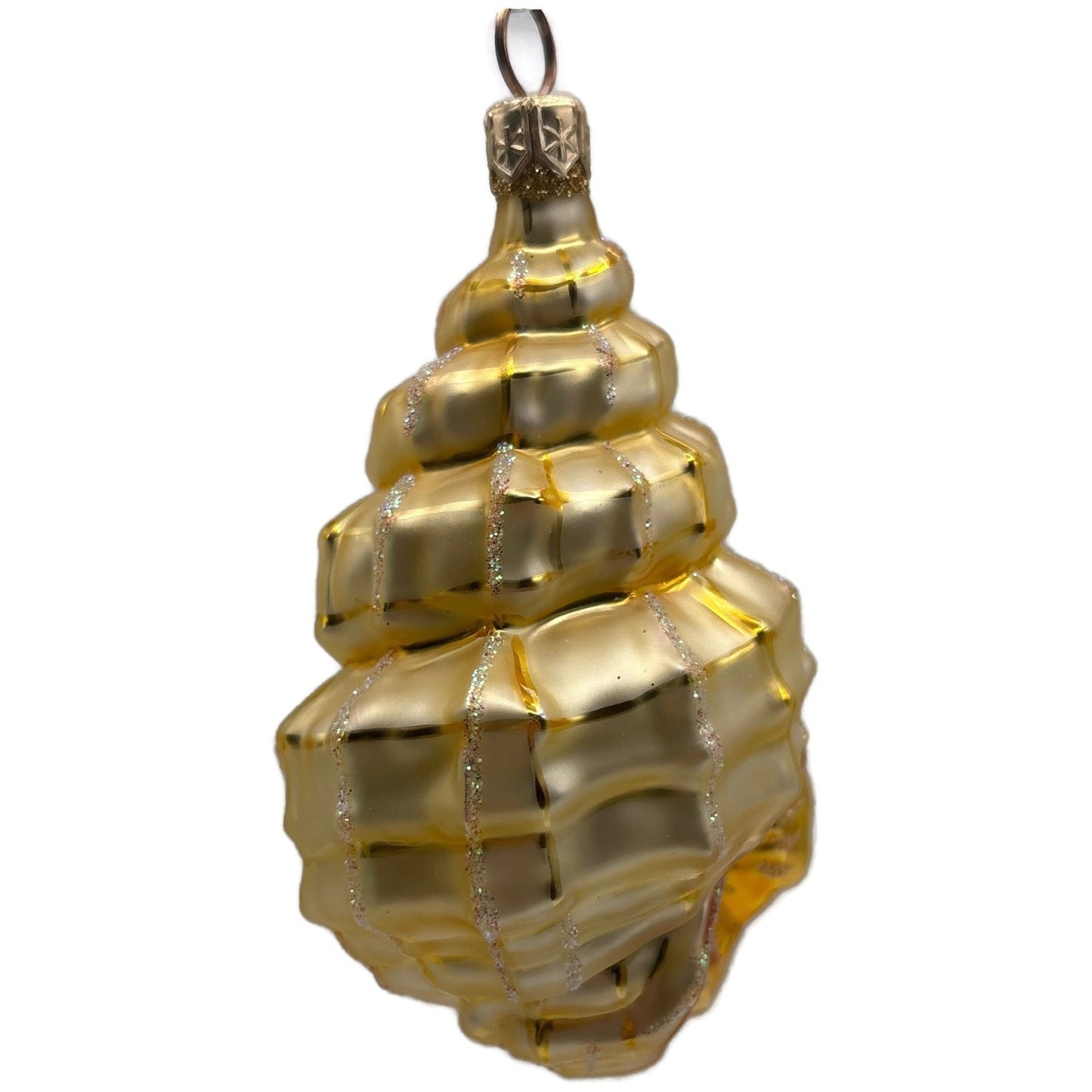 Patricia Breen Eric's Shell Gold Summer Nautical Aquatic Christmas Ornament CATZ