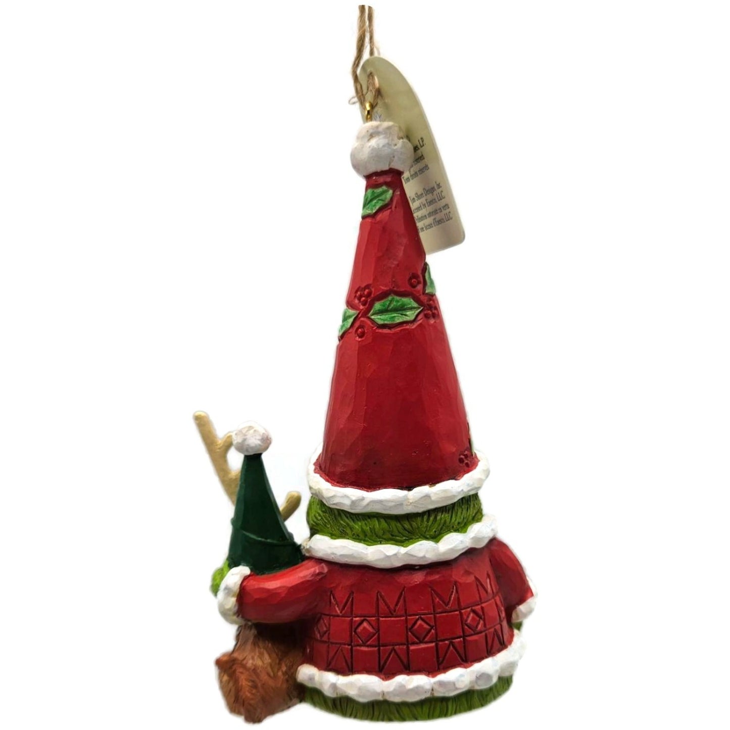 Jim Shore Dr. Seuss Grinch Gnome with Max Dog Enesco Christmas Ornament 6015228