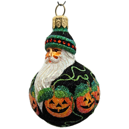 Patricia Breen Mini Hollstrom Santa Jack-o-Lantern Halloween Christmas Ornament
