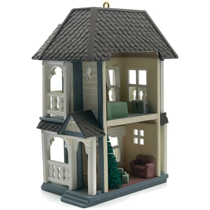 Hallmark Ornament Cozy Home 1993 Nostalgic Christmas Village Tree Keepsake Decor