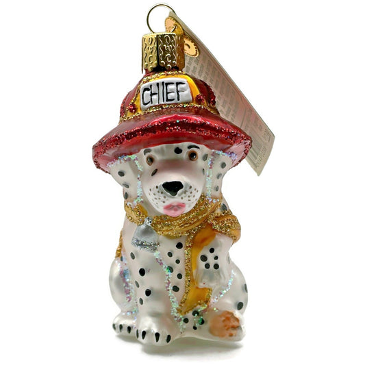 Dalmatian Pup Ornament Firehouse Old World Christmas OWC Holiday Tree Decoration