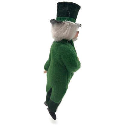 Gladys Boalt Wizard from Wizard Of Oz Handmade Fabric Christmas Ornament Signed