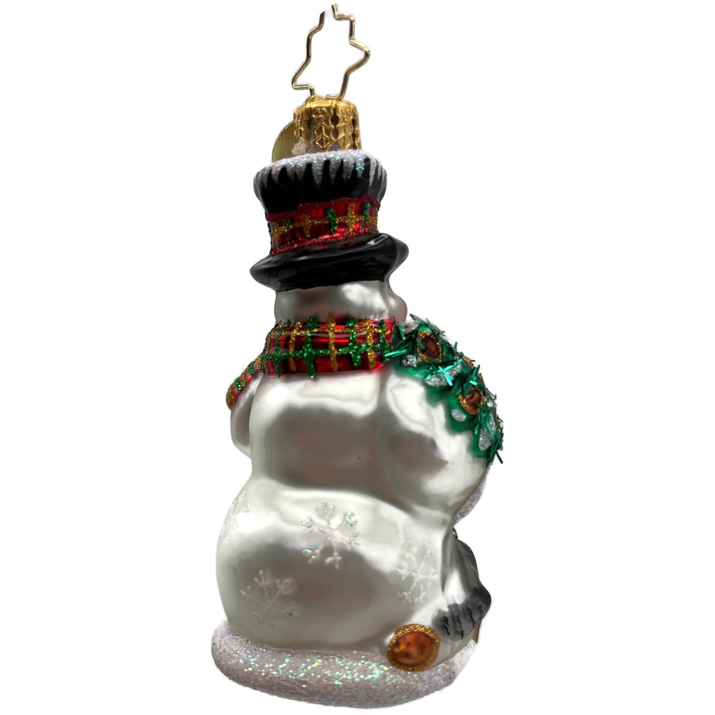 Christopher Radko Feast For Friends Reindeer Snowman Christmas Ornament 1018481