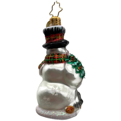 Christopher Radko Feast For Friends Reindeer Snowman Christmas Ornament 1018481