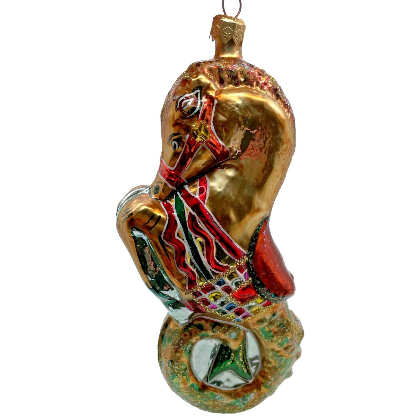 Christopher Radko Neptunes Charge Seahorse Nautical Christmas Ornament 95-113-0