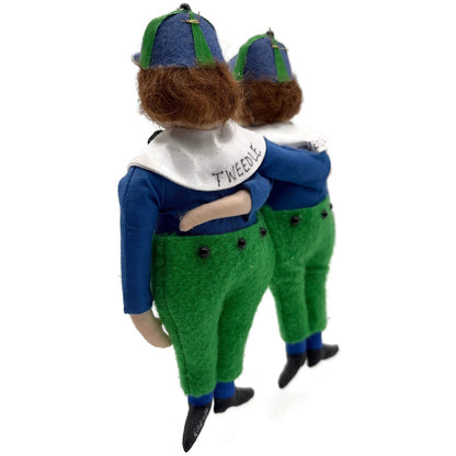 Gladys Boalt Tweedle Dee and Tweedle Dum Alice in Wonderland Handmade Ornament