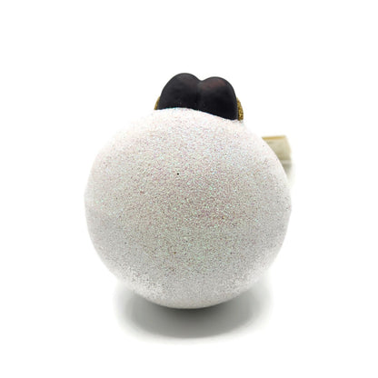 Patricia Breen Snowbound Santa Claus Green Gold Christmas Holiday Tree Ornament