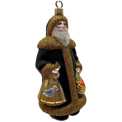 Patricia Breen Santa Partridge Pear Black Bird 12 Days of Christmas Ornament