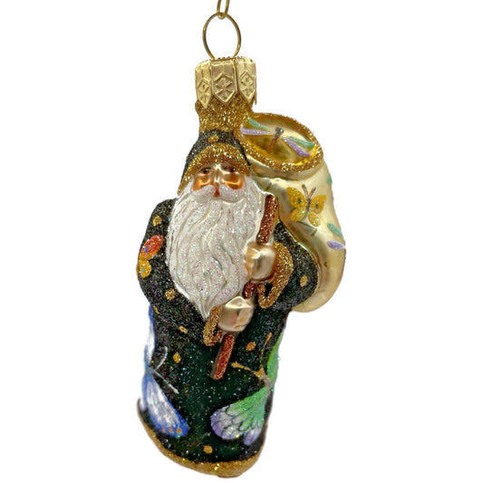 Patricia Breen Miniature Santa for Vera Black Butterfly Spring Decor Ornament