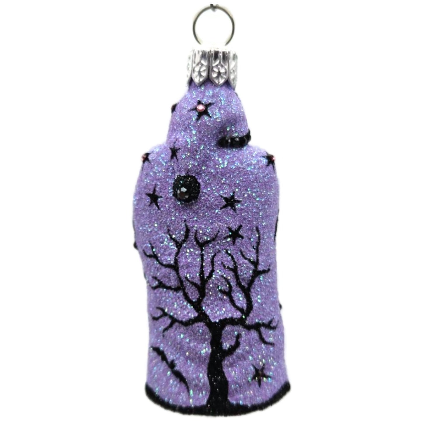 Patricia Breen Mini Redoute Santa Lavender Witch Glass Halloween Ornament 2426