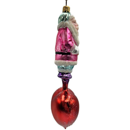 Christopher Radko Heartfelt Santa Claus Red Heart Valentines Christmas Ornament