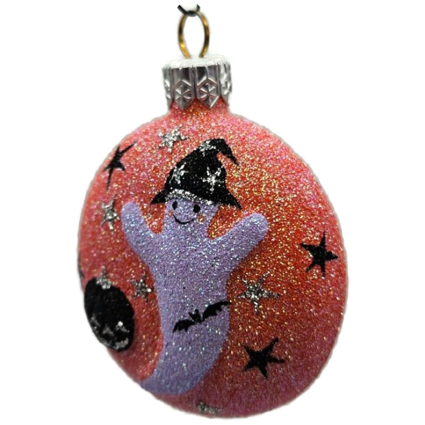 Patricia Breen Halloween Ghostly Medallion Black Pumpkin Star Christmas Ornament