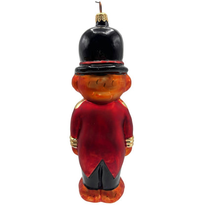 Christopher Radko FAO Schwarz Toy Soldier Bear Red Christmas Tree Ornament