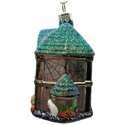 Patricia Breen Halloween Boo Manor Pumpkins Silver Ghosts Christmas Ornament