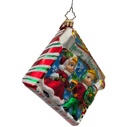 Christopher Radko Merry Christmas To All Postcard Christmas Ornament 00-549-0