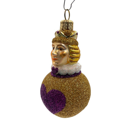 Patricia Breen Miniature Queen of Hearts Fuchsia Valentines Christmas Ornament