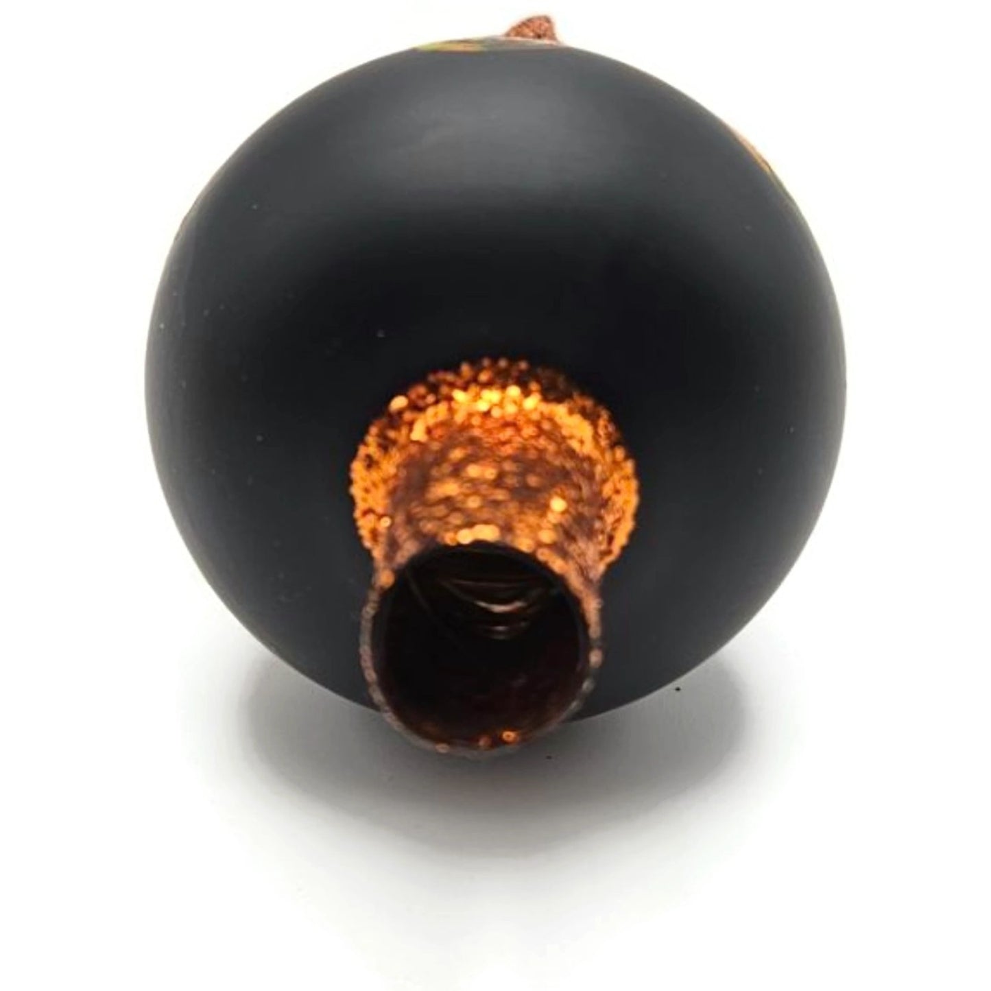 Patricia Breen Miniature Halloween Finial Black Orange Jack-o-Lantern Topper