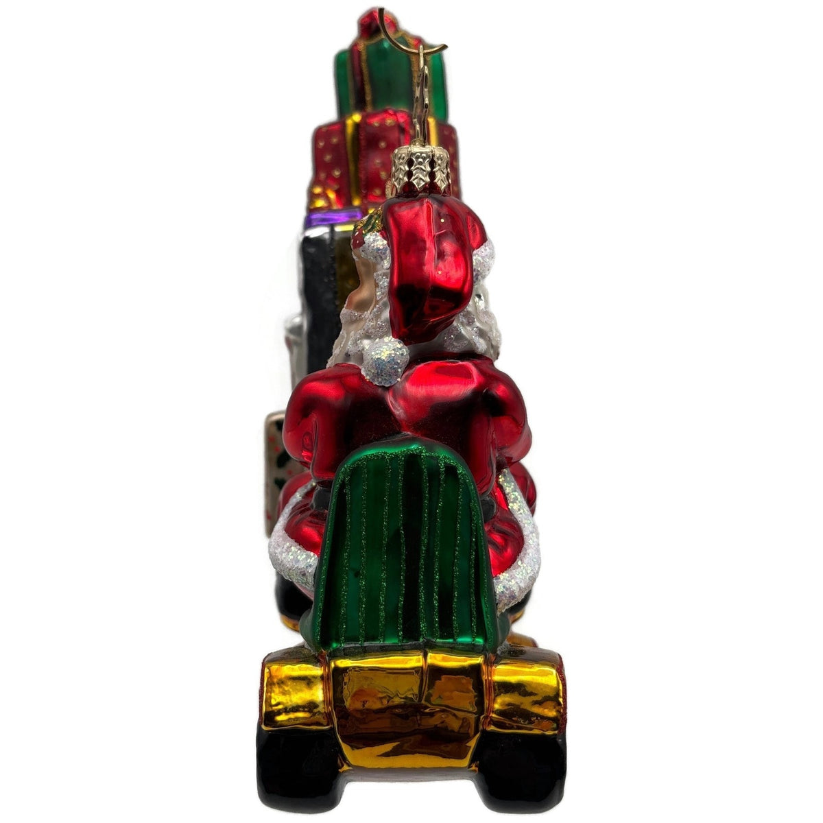 Christopher Radko Heavy Lifting Nick Santa Glass Christmas Ornament 1016139